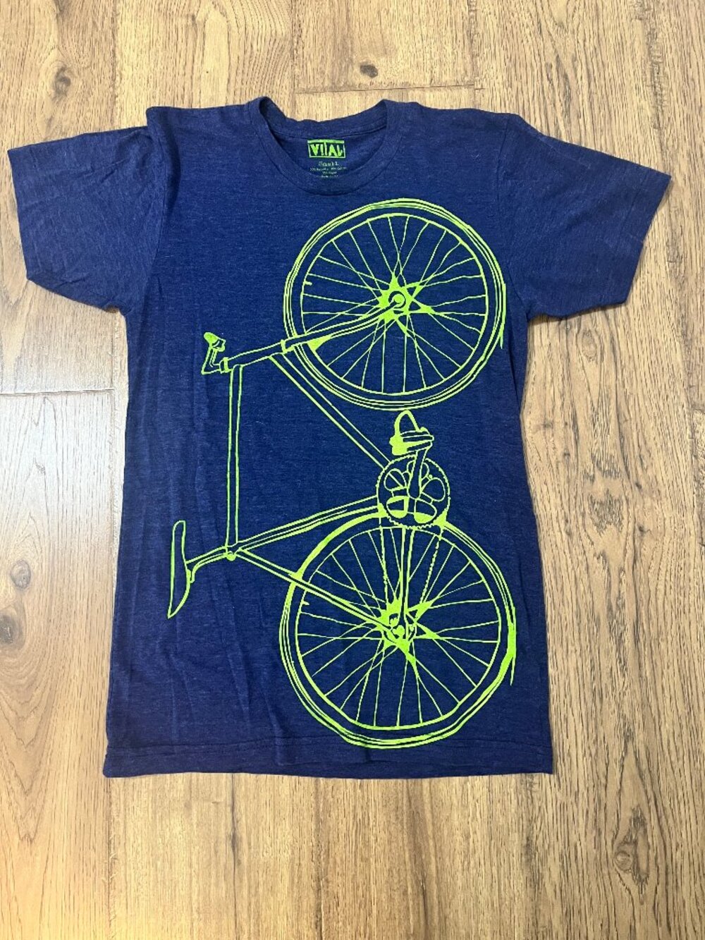 Vital Industries Mountain Road Bike Bicycle Mens Unisex T-Shirt, Sz Small